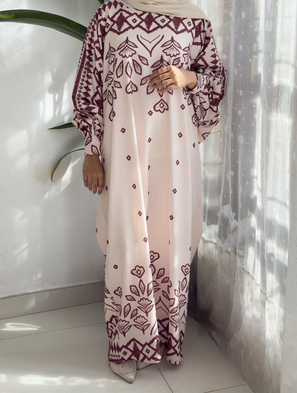 Farasha Style Premium Printed Abaya