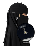 D05 Bedoon Essm Saudi Face Cover - Niqab