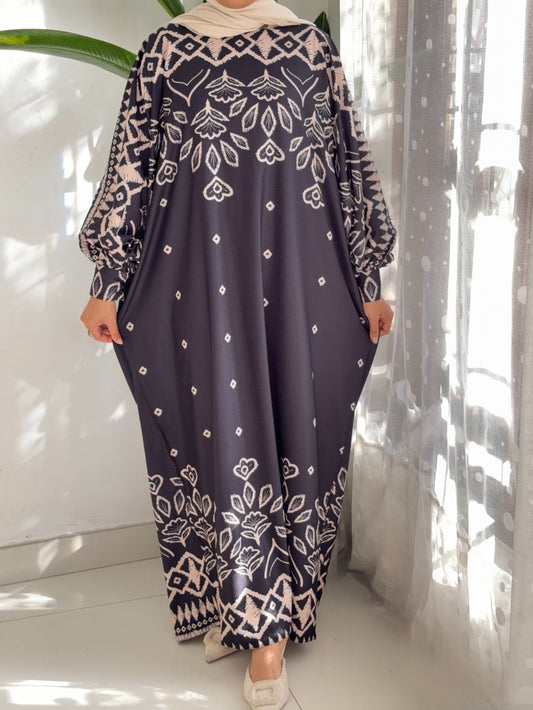 Farasha Style Premium Printed Abaya