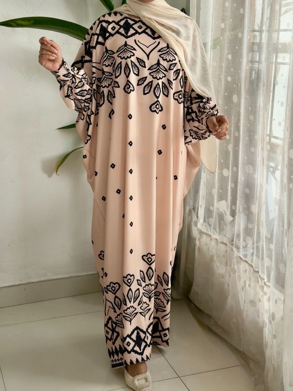 Farasha Style Premium Printed Abaya