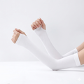 White Arm Sleeves | UV Protection & Cooling Comfort