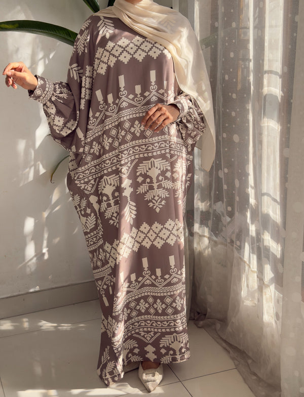 Farasha Style Premium Printed Abaya