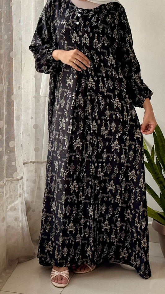 Akzaani Printed York Abaya