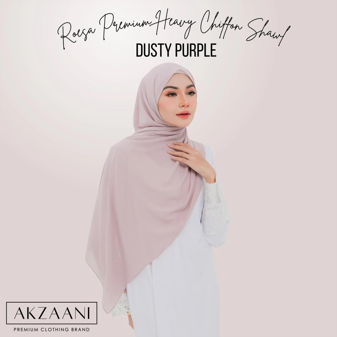 Dusty Purple - Premium Chiffon Shawl